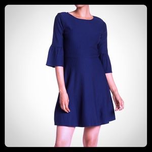 Tahari Bell-Sleeved Knit Dress